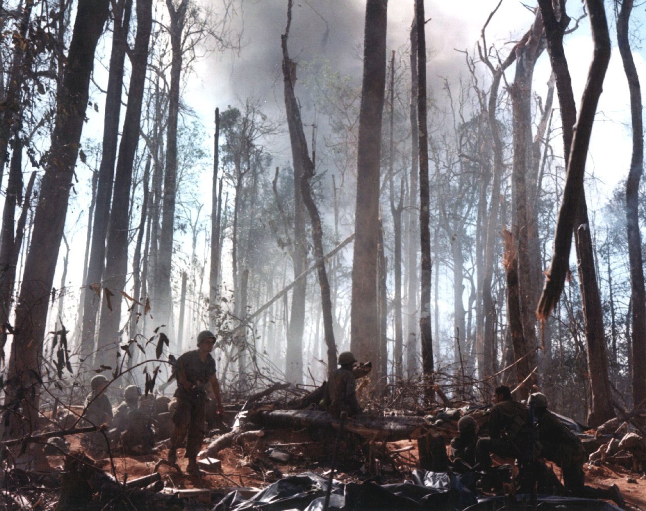American soldiers on Hill 875
