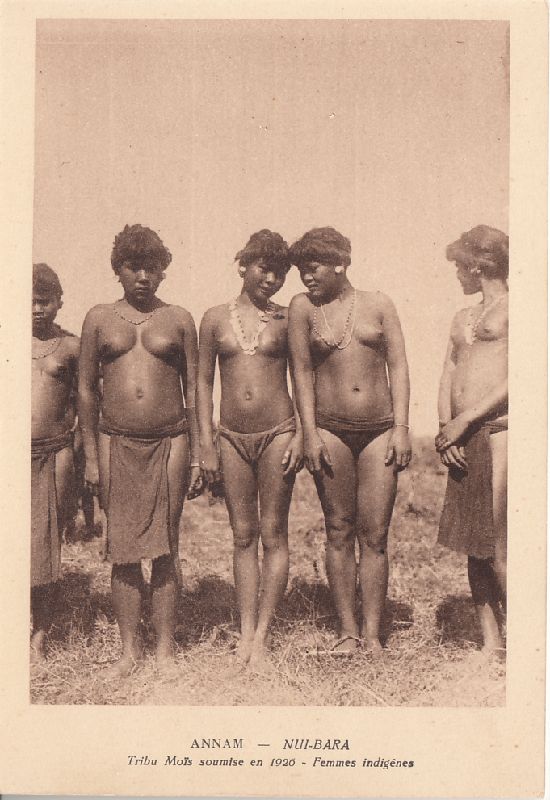 A French postcard of highland men standing in a row