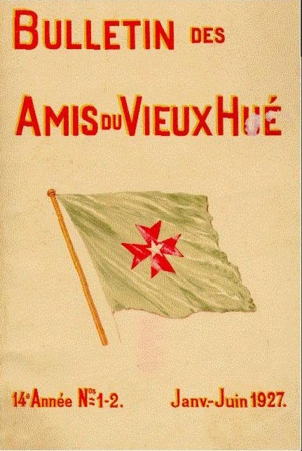 The cover of a 1927 journal issue showing a flag with a red star and cross