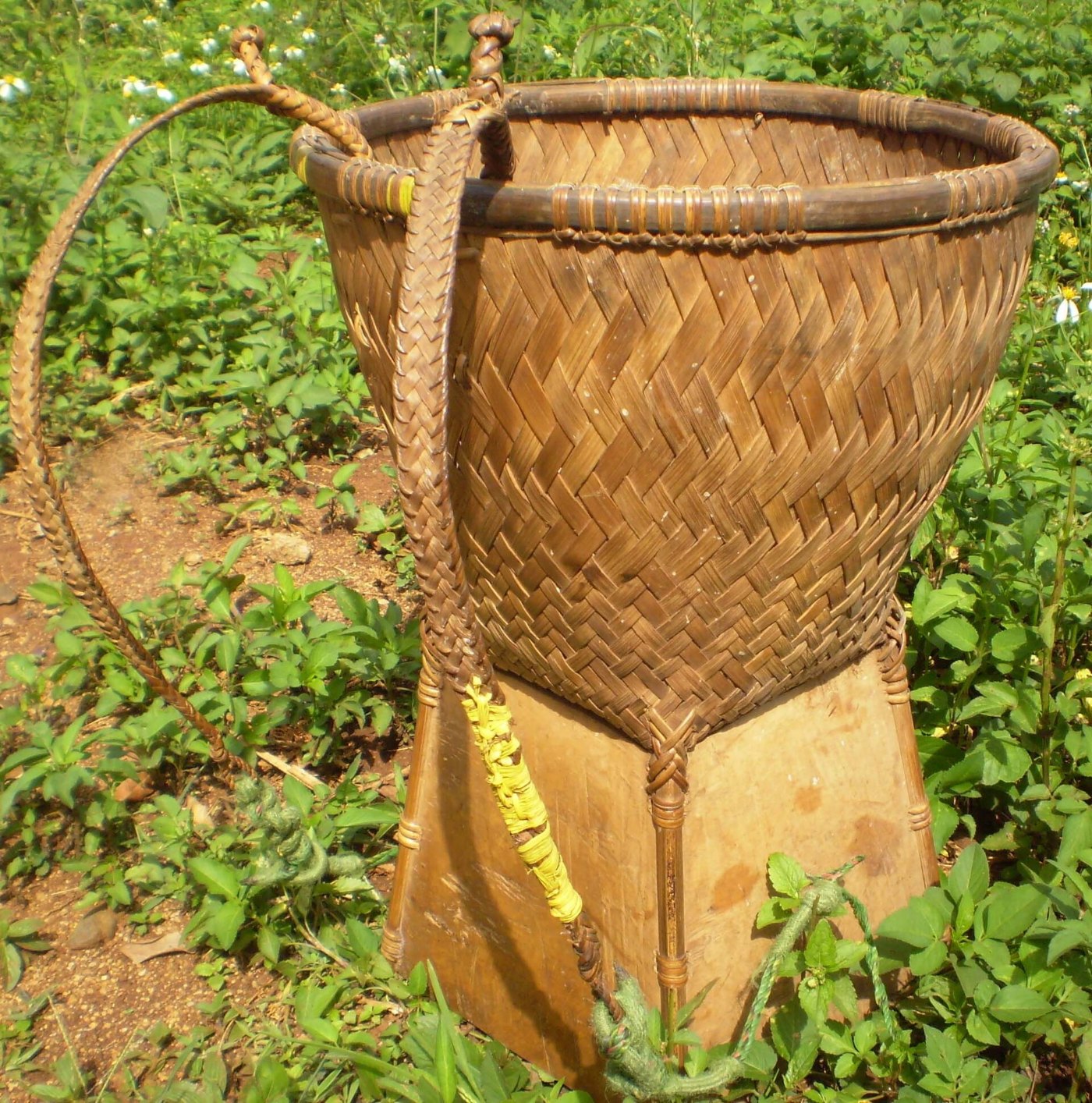 A Rhade woven baby carrier