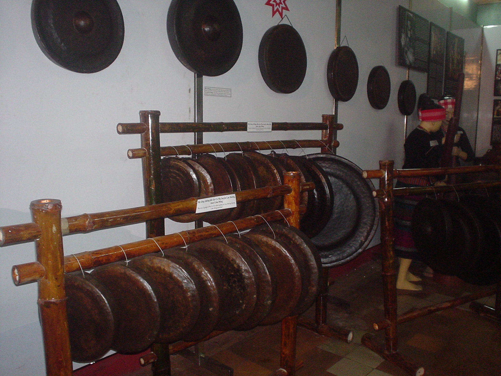 Sets of bronze gongs