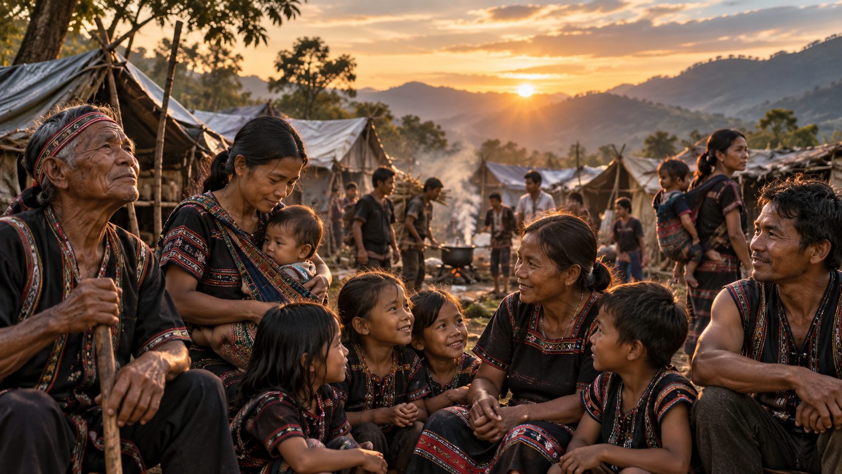 A refugee camp