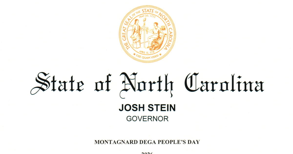 The State of North Carolina proclamation naming 20 September 2026 Montagnard Dega People's Day